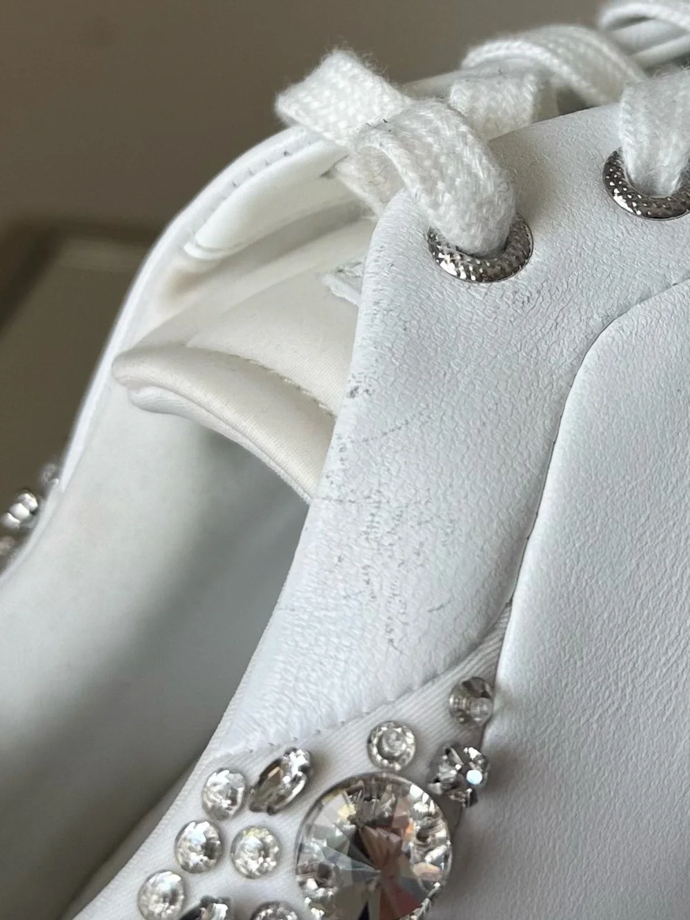 JIMMY CHOO Diamond Maxi Crystal-Embellished Sneakers $1,595 37